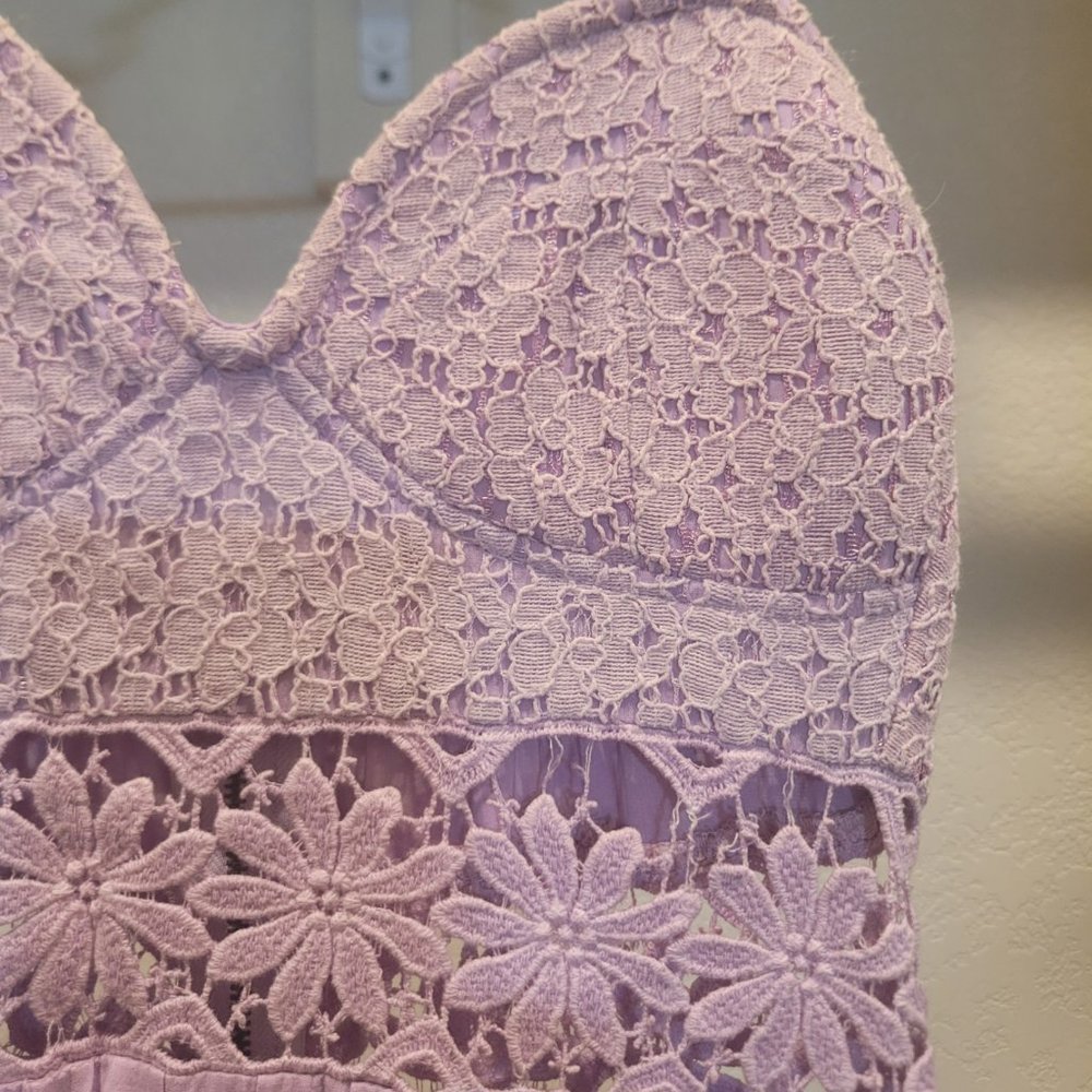 Lilac Hi-Low Spring Dress